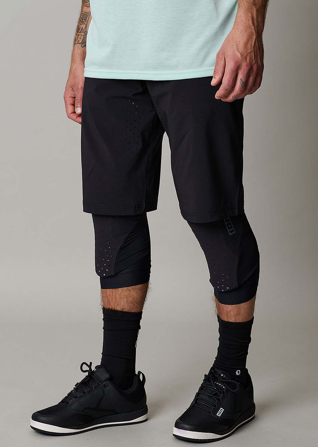 ION Men's Ionic LT Bike Shorts Black