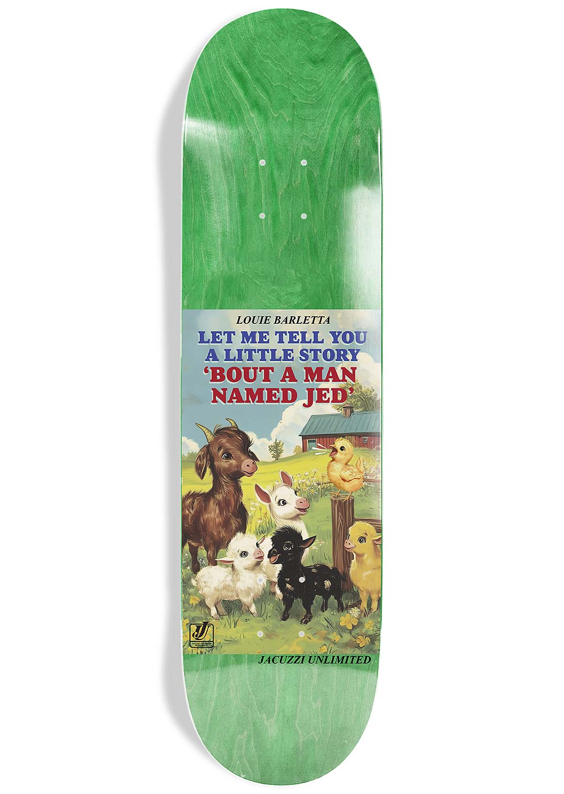 Jacuzzi Unlimited Unisex Barletta Storybook EX7 Skate Deck