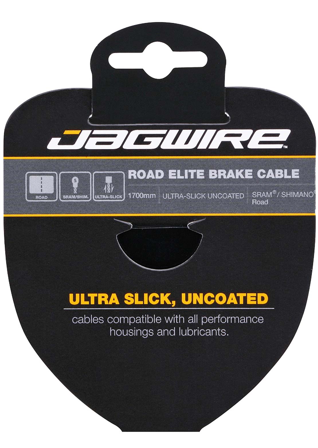Jagwire Elite Stainless Steel Ultra-Slick 1.5mm X 1700mm MTB Unit Brake Cable