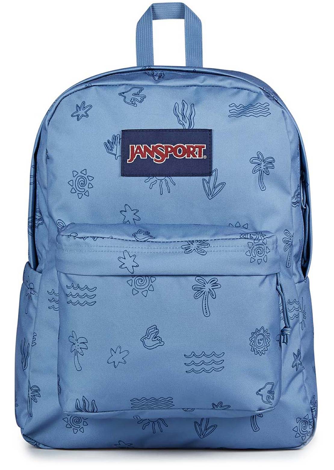 Jansport Superbreak Plus Backpack Sunny Sketches Blue