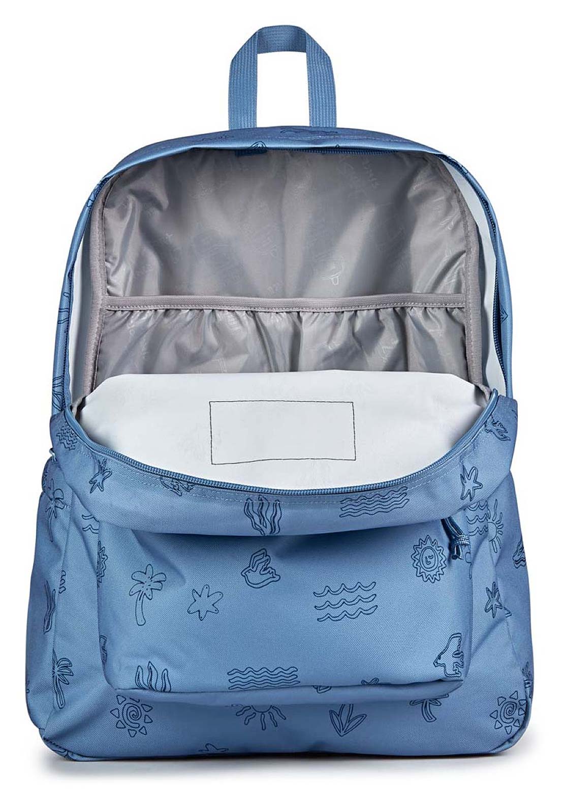 Jansport Superbreak Plus Backpack Sunny Sketches Blue