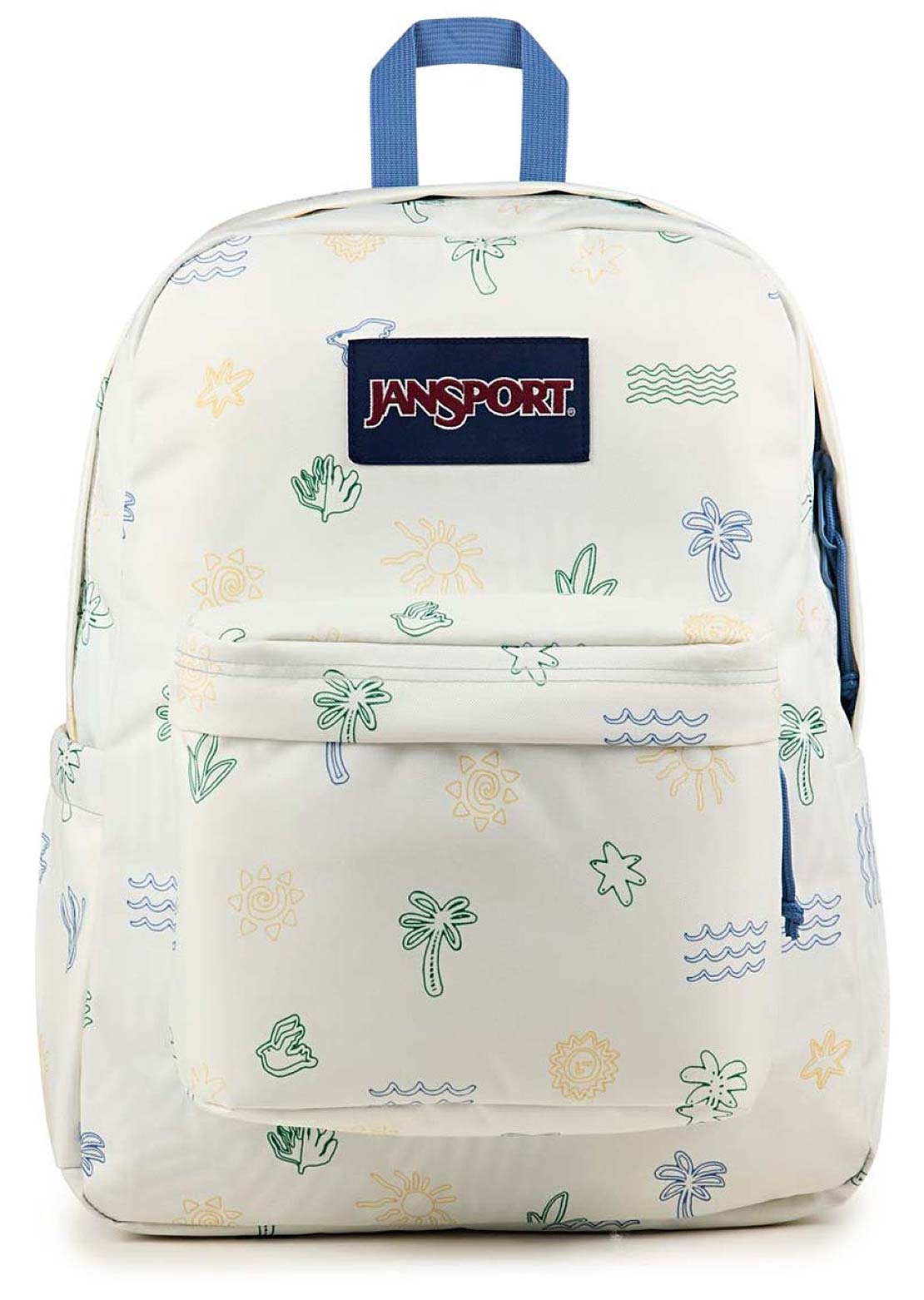 Jansport Superbreak Plus Backpack Sunny Sketches Blue