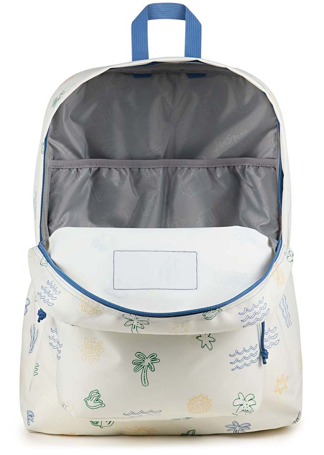 Jansport Superbreak Plus Backpack Sunny Sketches Blue