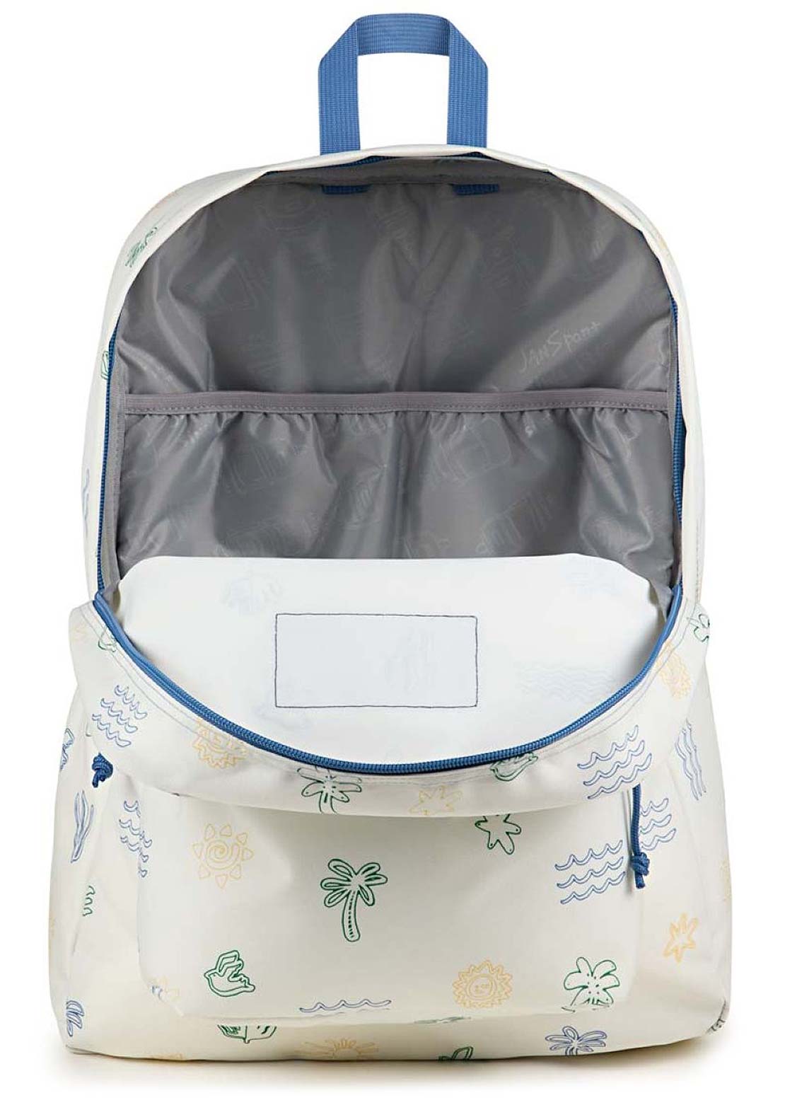 Jansport Superbreak Plus Backpack Sunny Sketches Blue