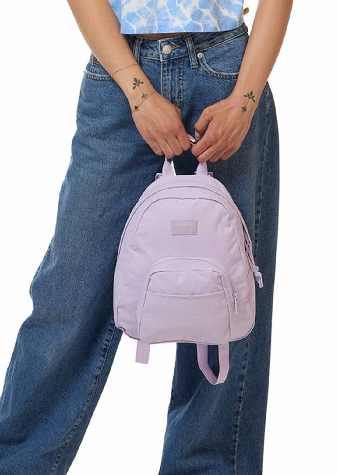 Jansport Unisex Half Pint FX Backpack Soft Nylon Pastel Lilac