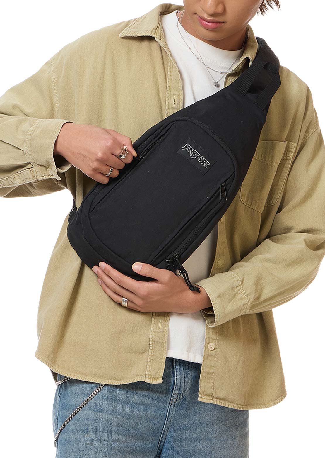 Jansport Unisex Move Sling FX Bag Soft Nylon Black