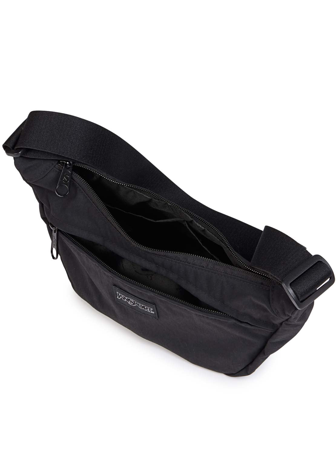 Jansport Unisex Unphased Small Crossbody Bag Soft Nylon Black