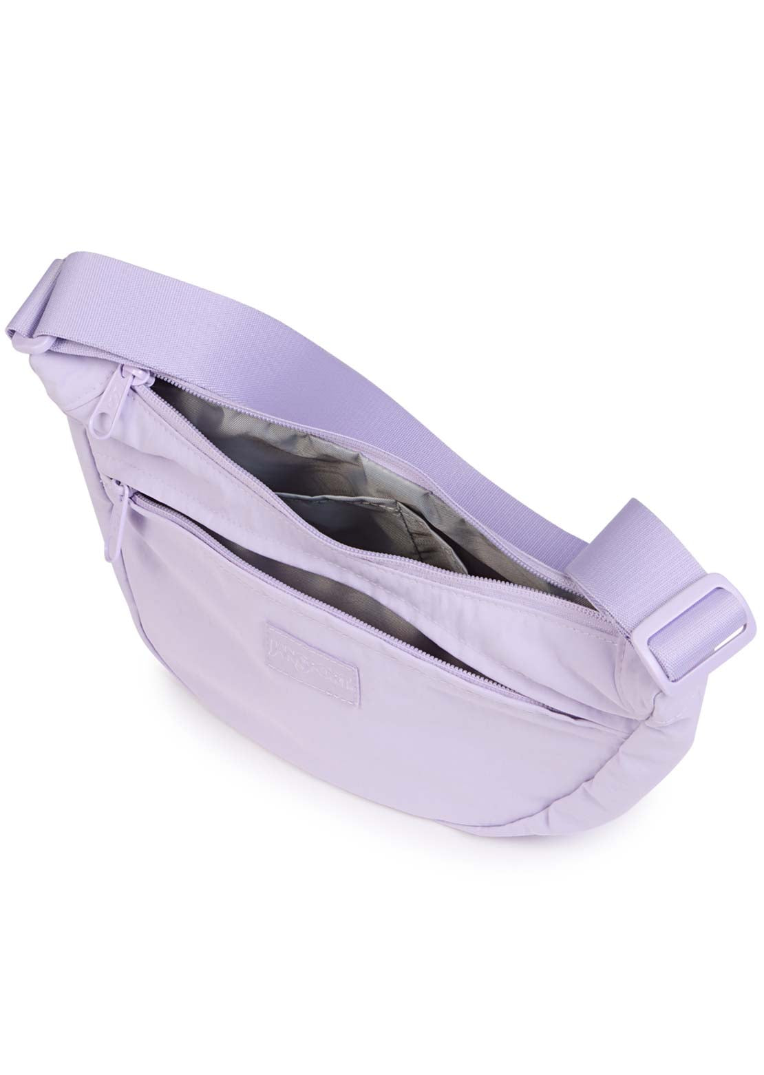 Jansport Unisex Unphased Small Crossbody Bag Soft Nylon Pastel Lilac