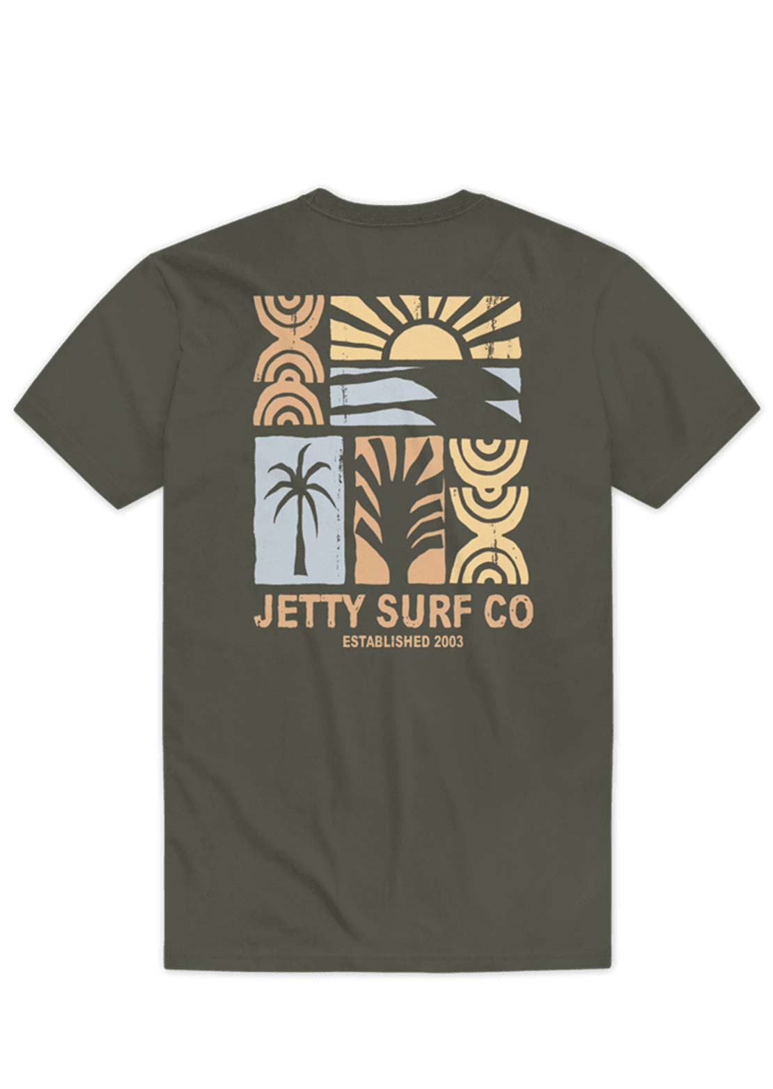 Jetty Junior Retreat T-Shirt Military Green