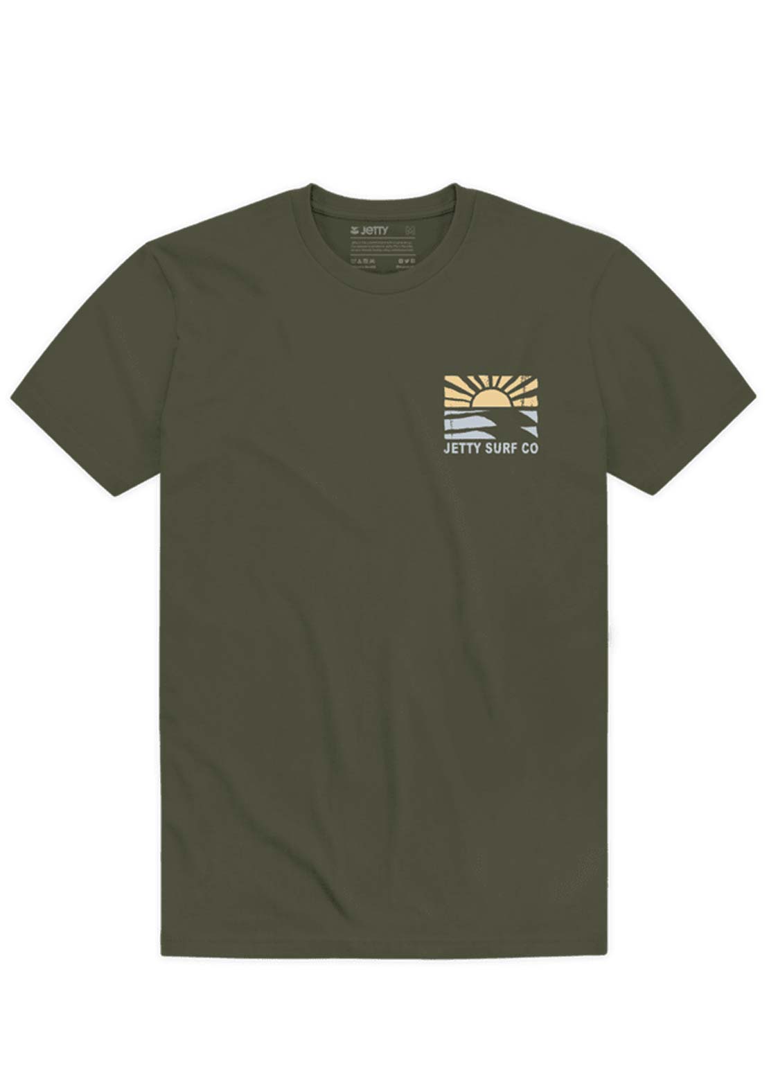 Jetty Junior Retreat T-Shirt Military Green