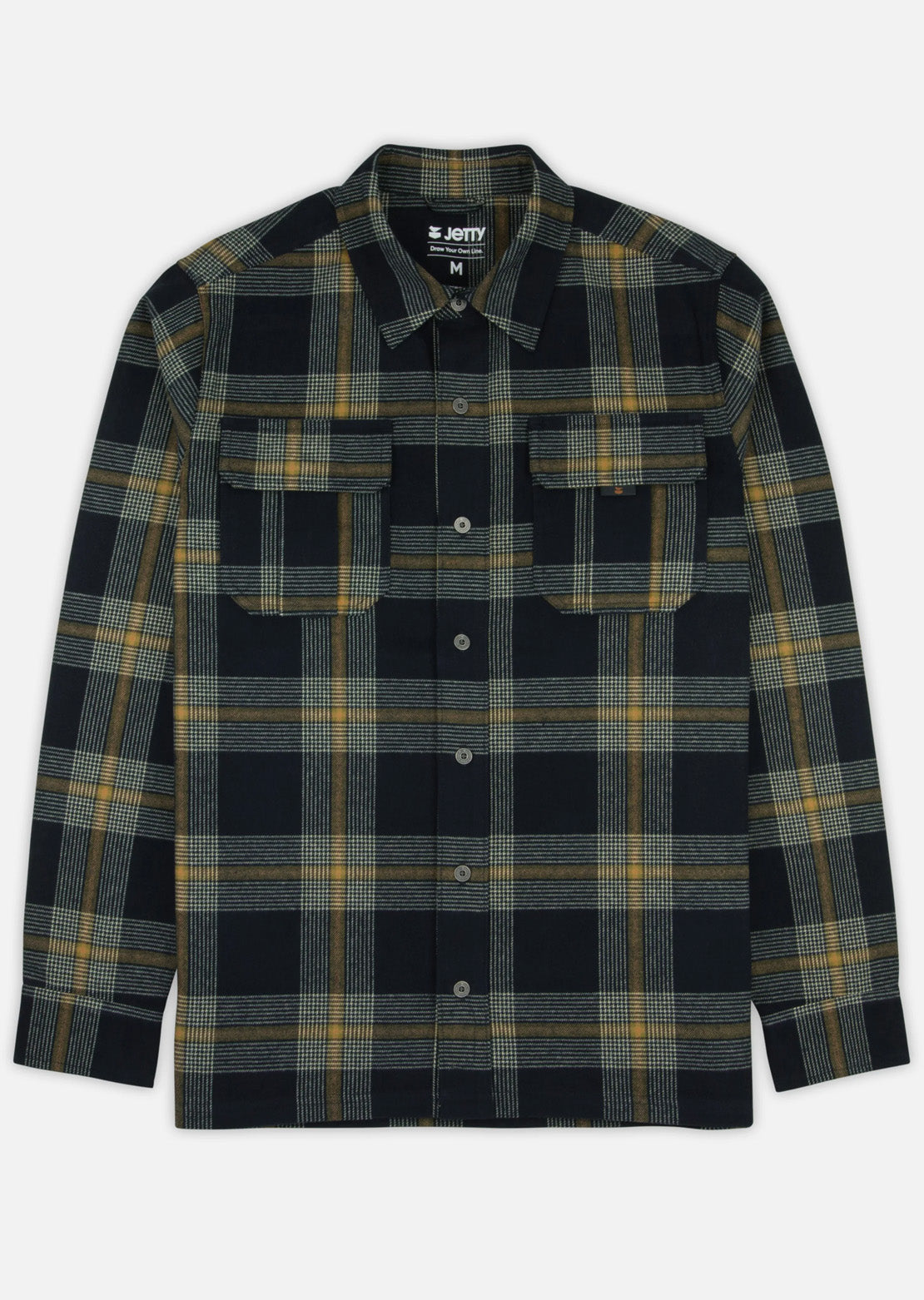 Jetty Men's Arbor Flannel Button Up Shirt Navy