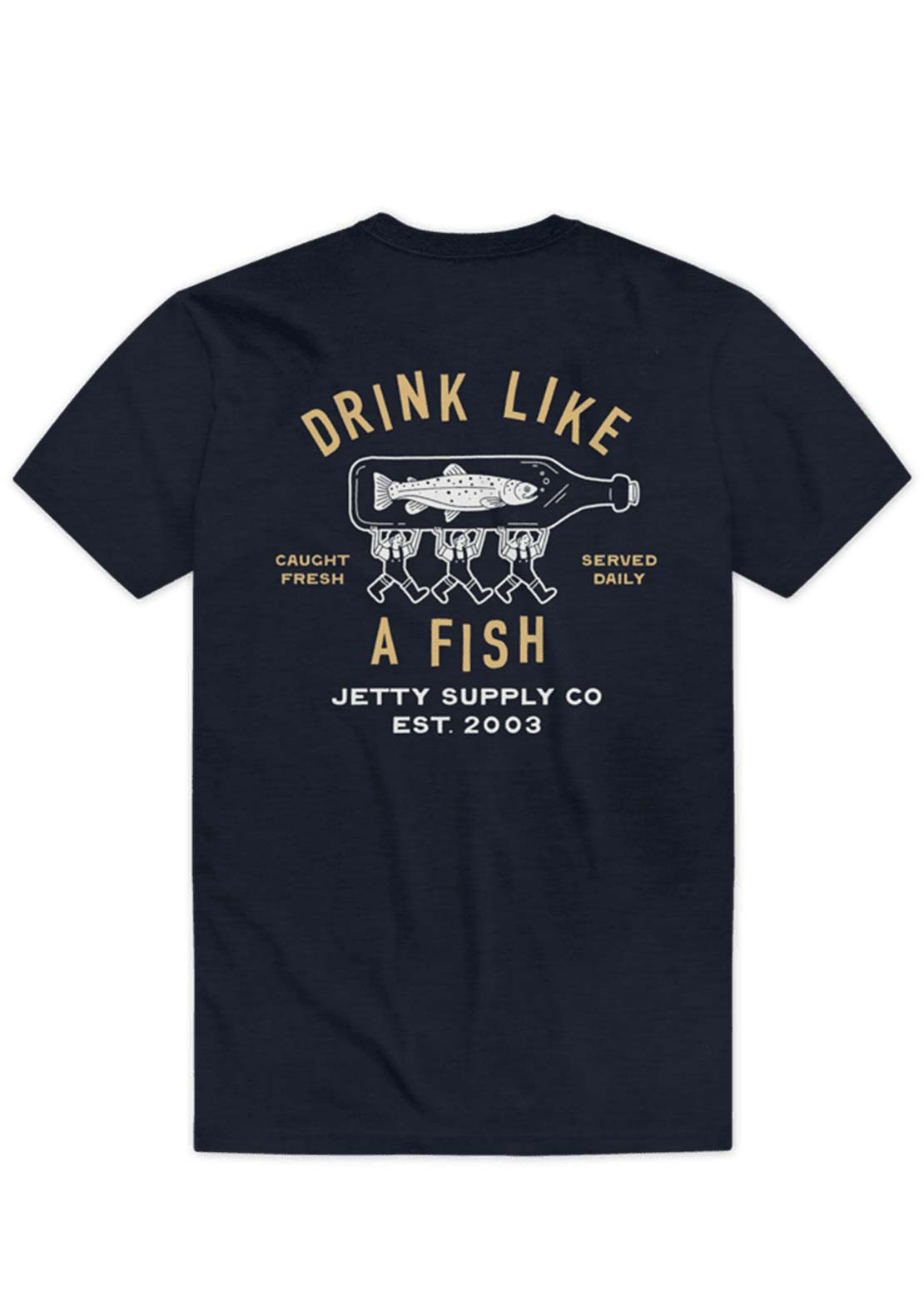 Jetty Men's Bottle Service T-Shirt Navy
