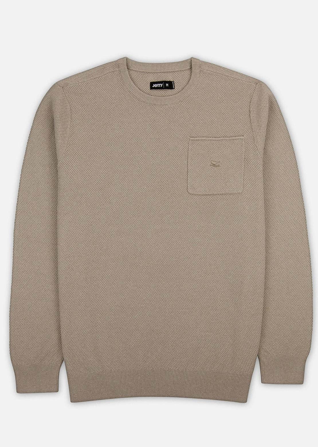 Jetty Men's Brine Sweater Tan