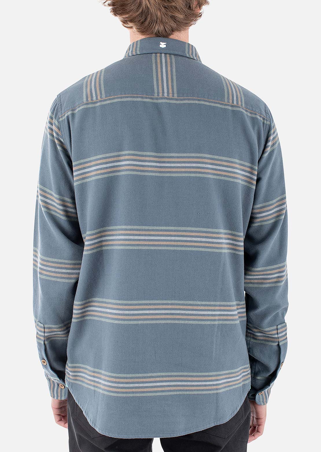 Jetty Men's Essex Oyster Twill Button Up Shirt Storm