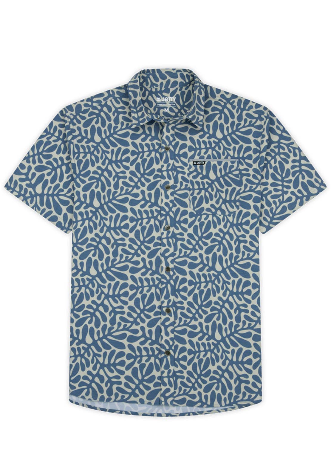 Jetty Men's Garwood Woven Button Up Shirt Blue