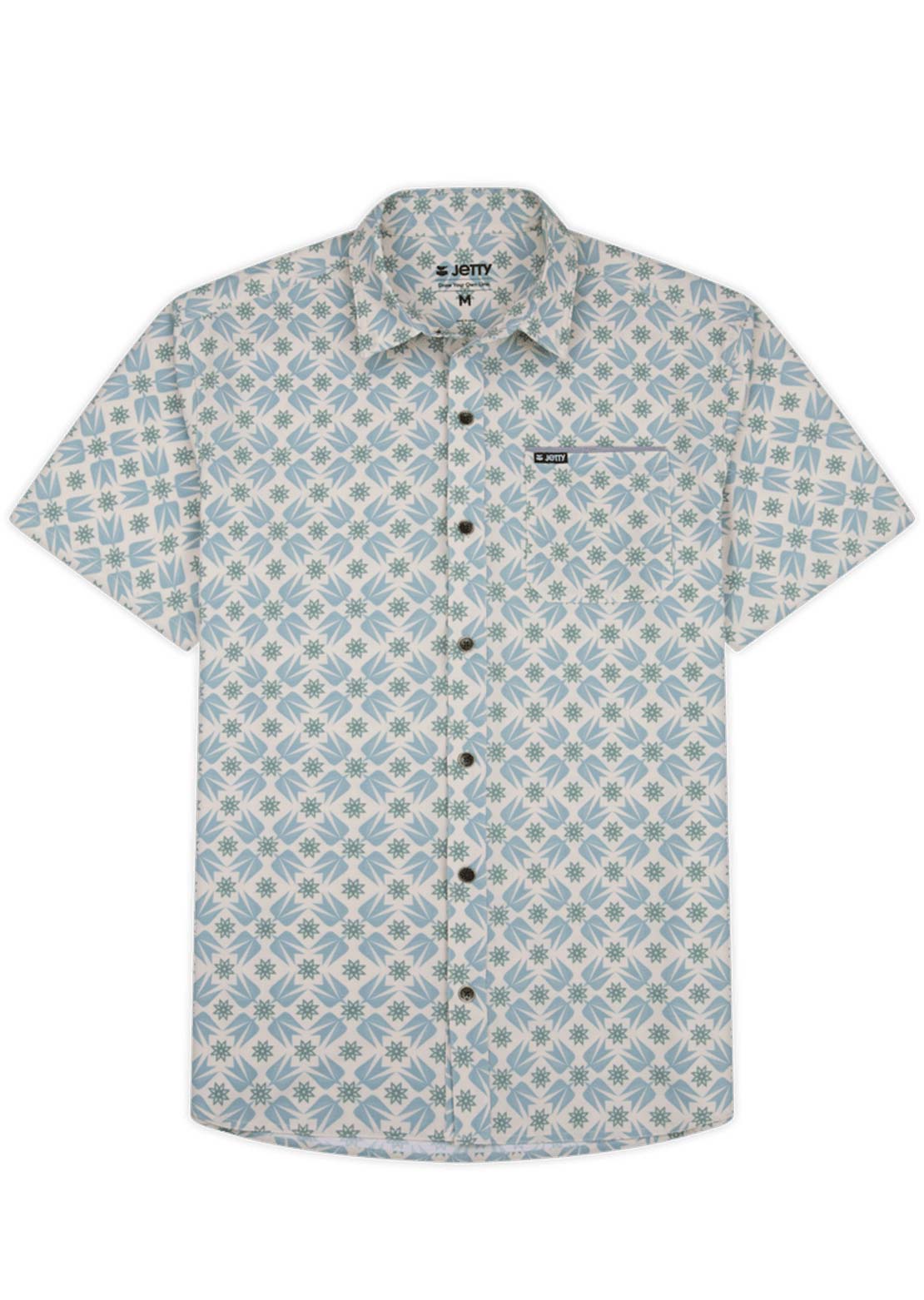 Jetty Men's Garwood Woven Button Up Shirt Charcoal