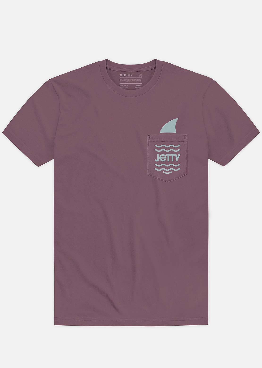 Jetty Men&#39;s Geogill Pocket T-Shirt Maroon