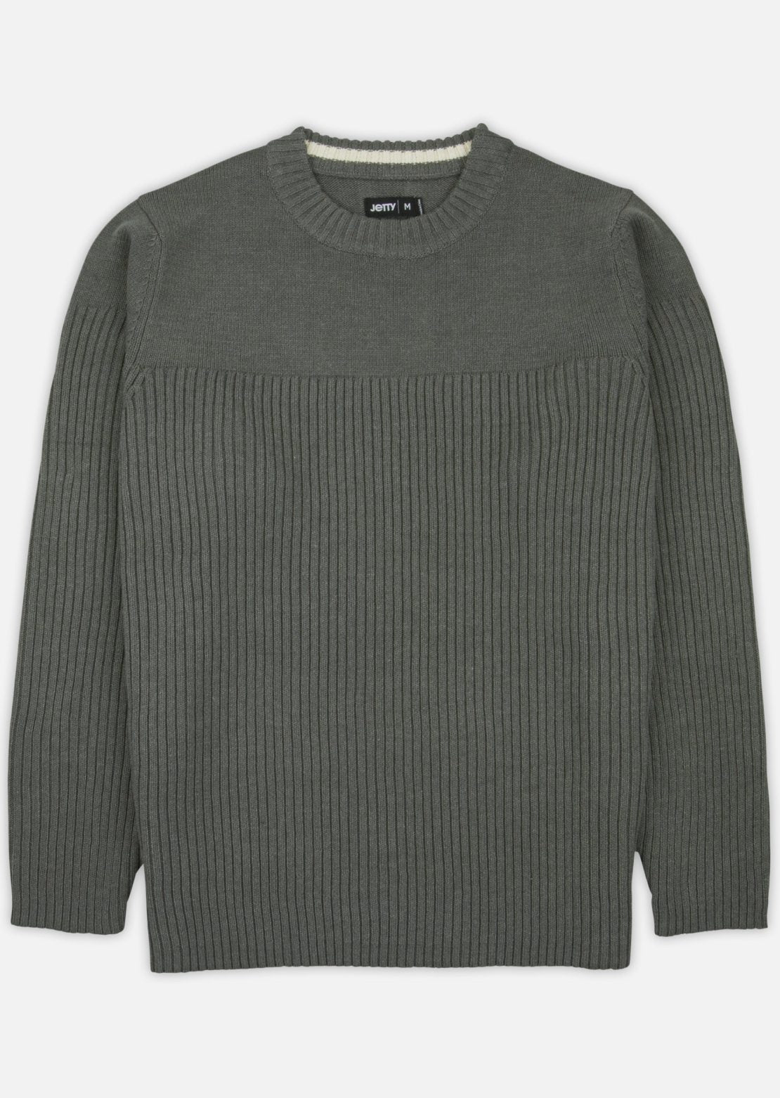 Jetty Men's Knox Rib Sweater Charcoal