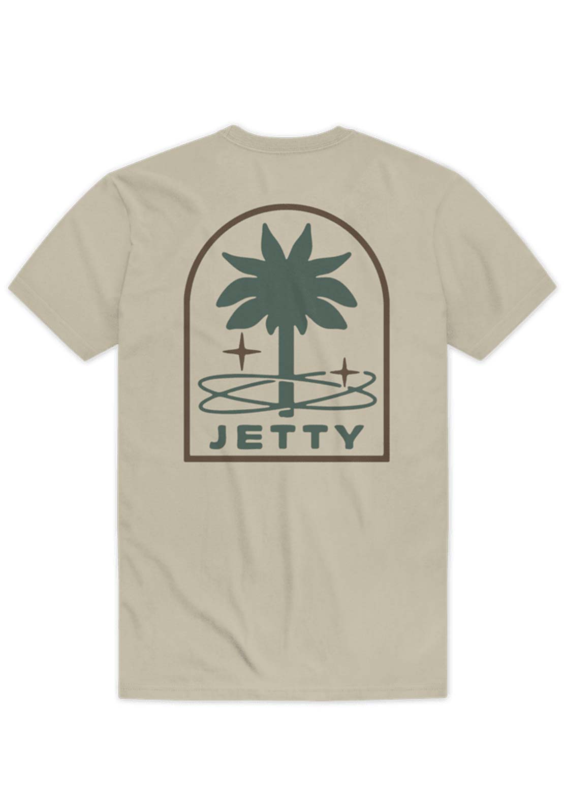 Jetty Men's Orbit Grove T-Shirt Tan