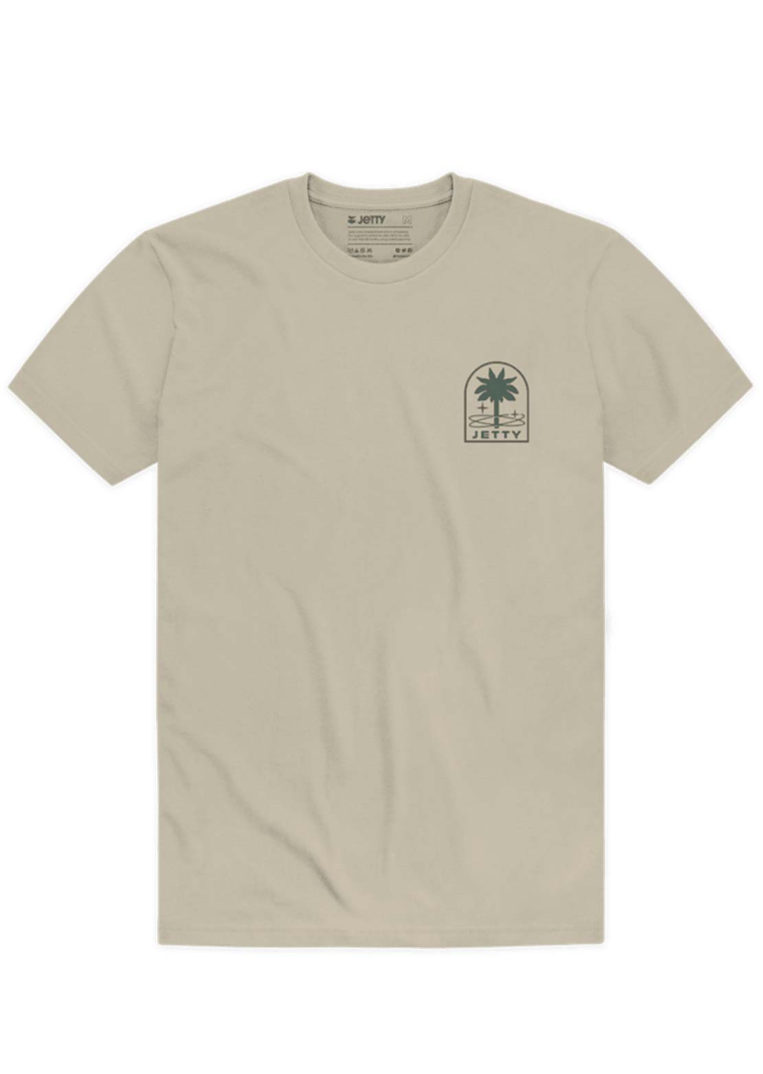 Jetty Men's Orbit Grove T-Shirt Tan