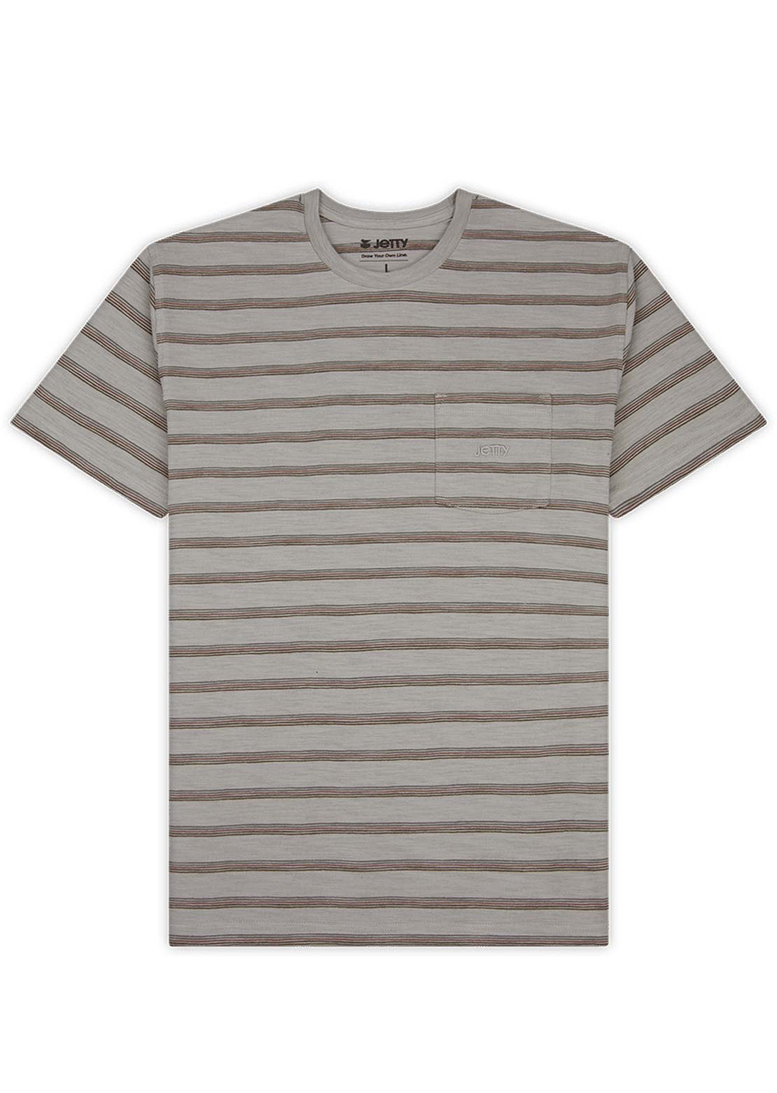 Jetty Men's Pehala Slub Premium T-Shirt Brown