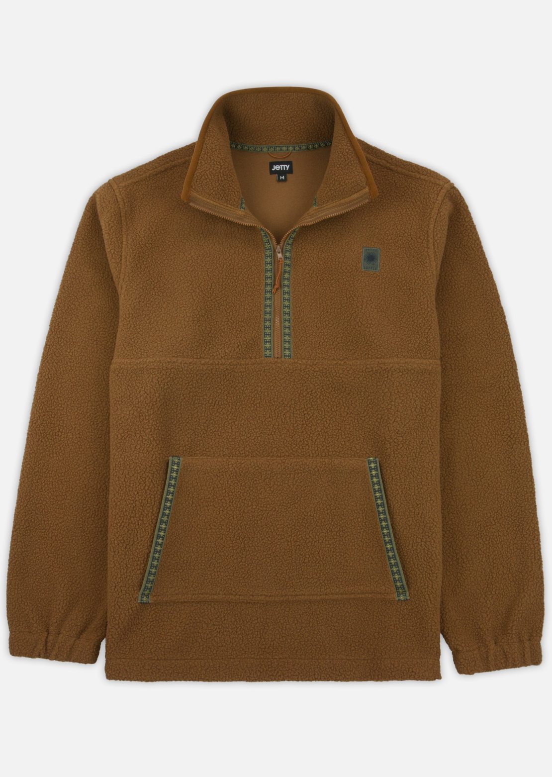 Jetty Men's Port Hi-Pile Fleece Jacket Brown