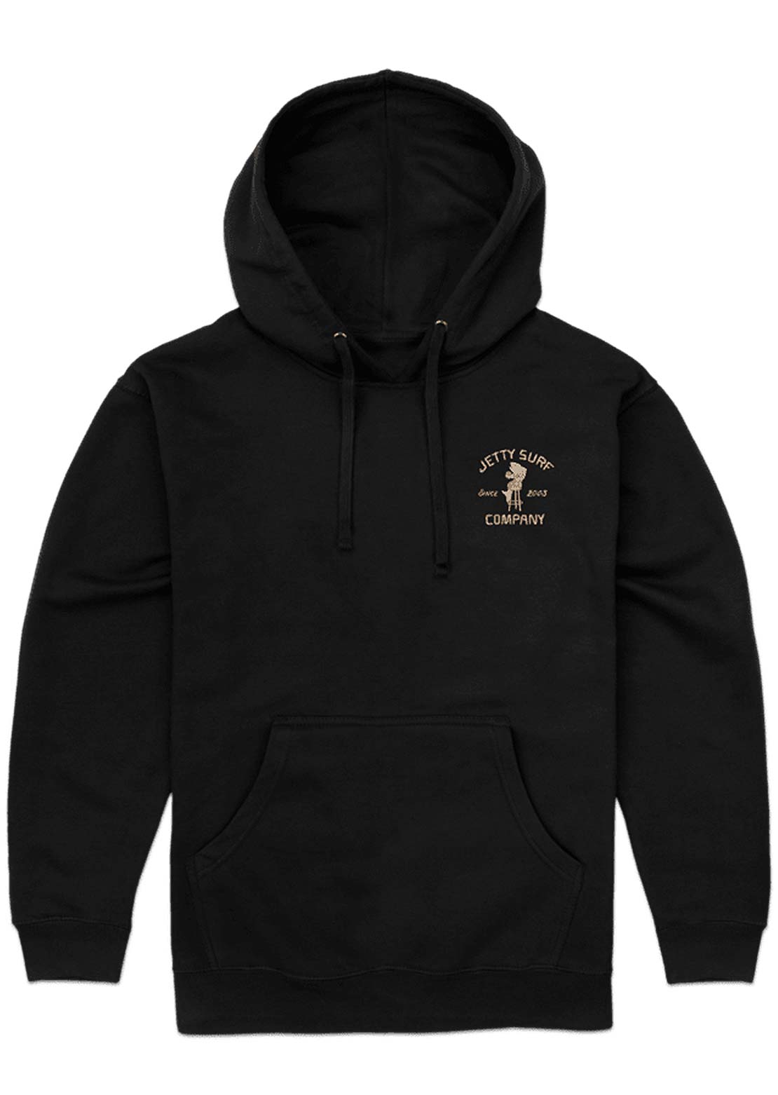 Jetty Men's Raw Bar Pullover Hood Black
