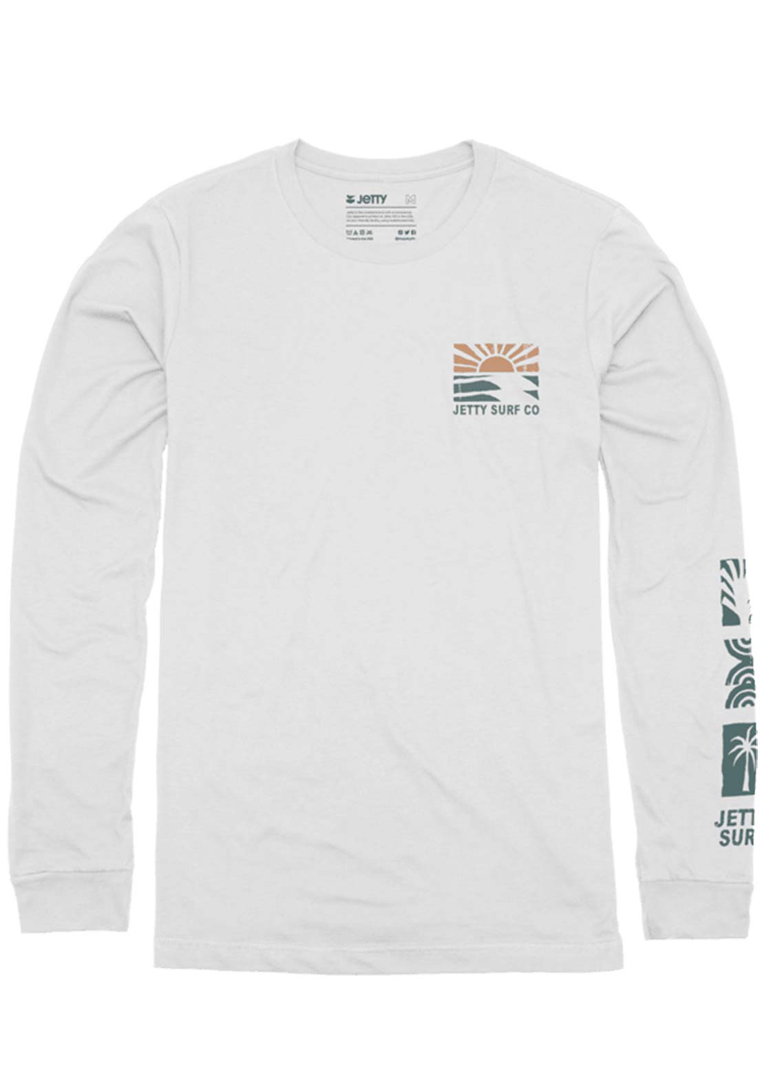 Jetty Men's Retreat Long Sleeve White