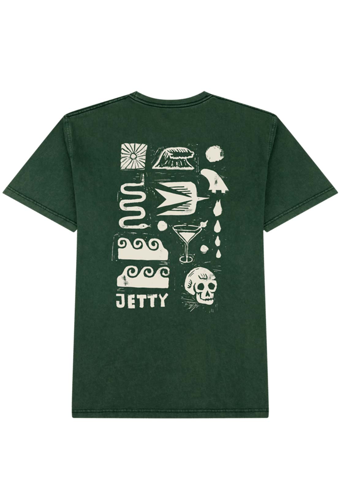 Jetty Men's Runes T-Shirt Green