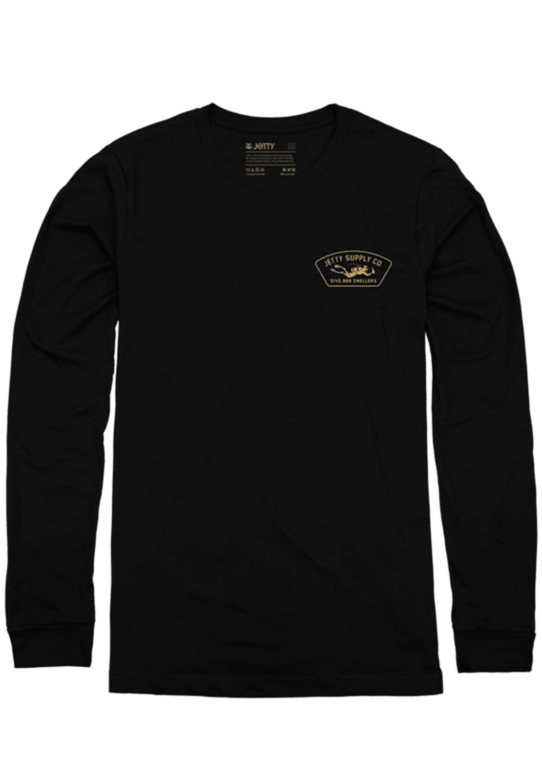Jetty Men's Scuba Dive Long Sleeve Black