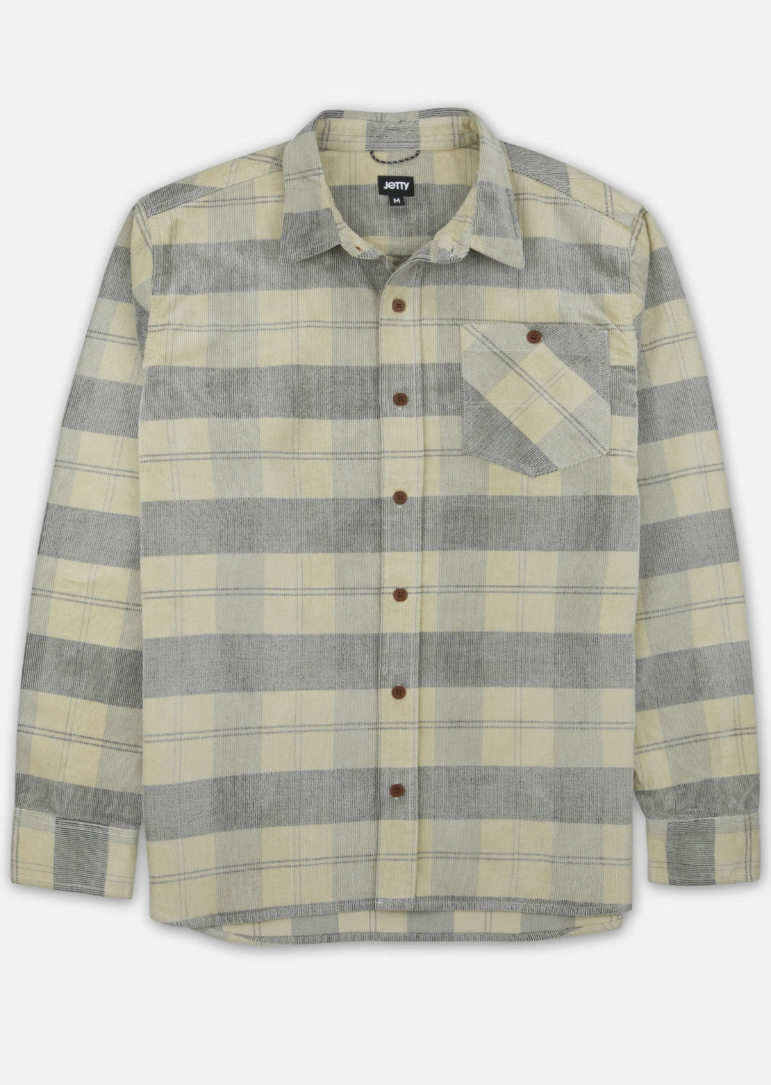 Jetty Men's Shoals Corduroy Button Up Shirt Bone