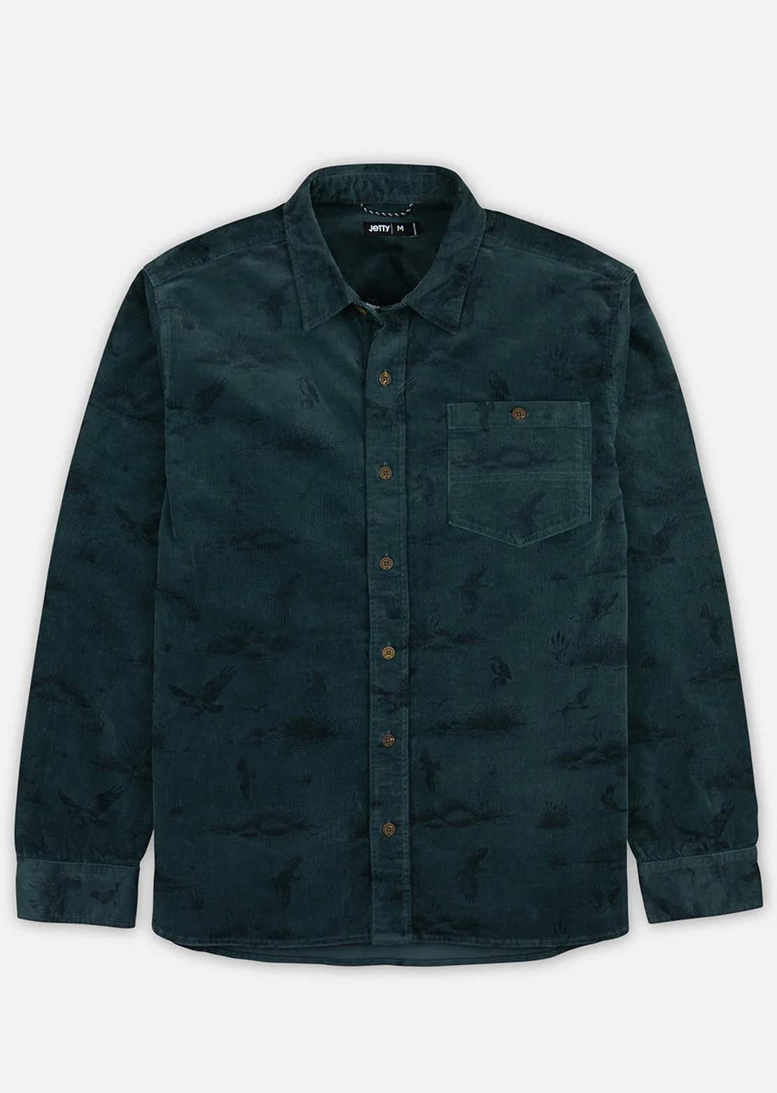 Jetty Men's Shoals Corduroy Button-Up Shirt Navy