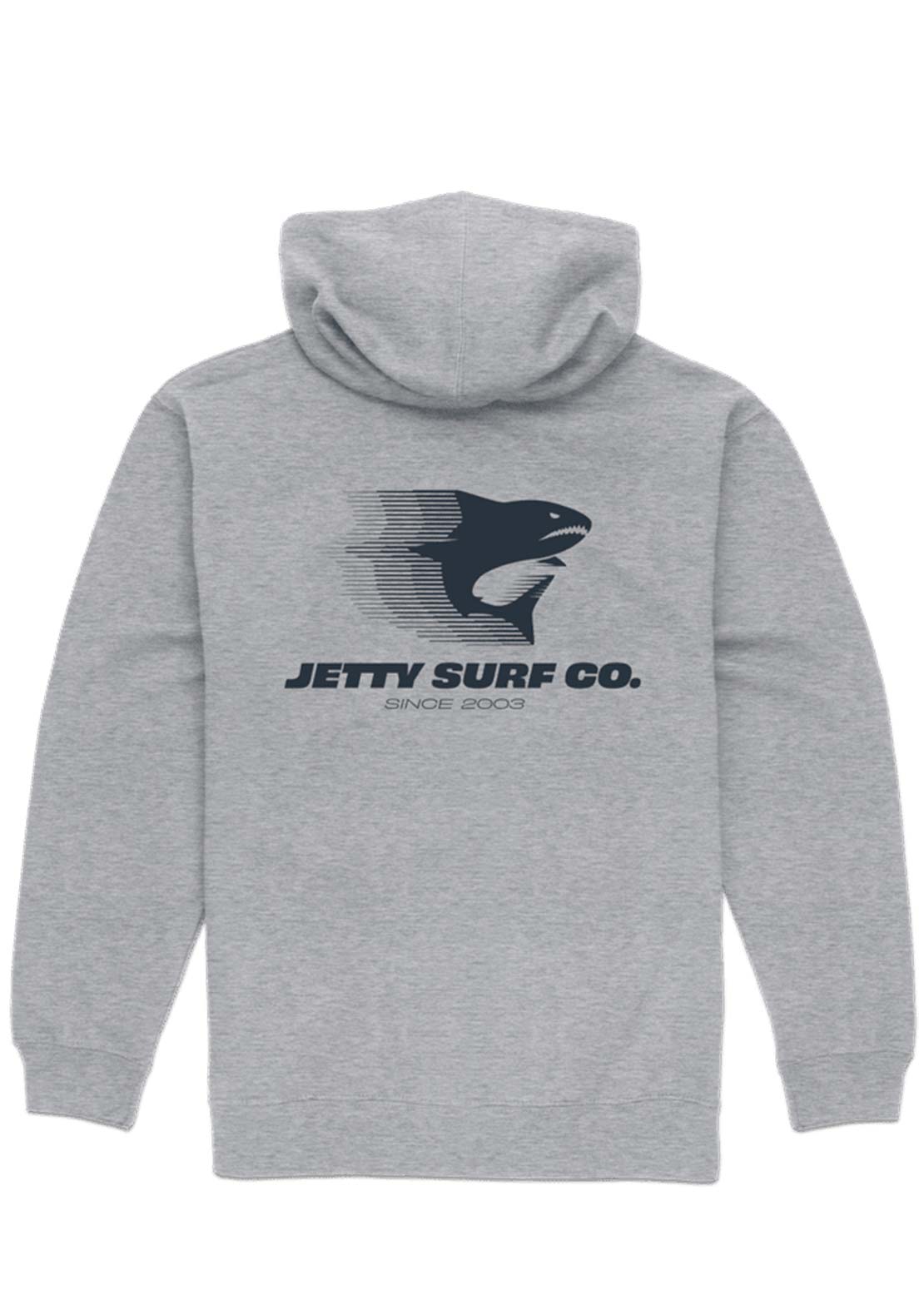 Jetty Men's Speedshark Pullover Hood Heather Grey