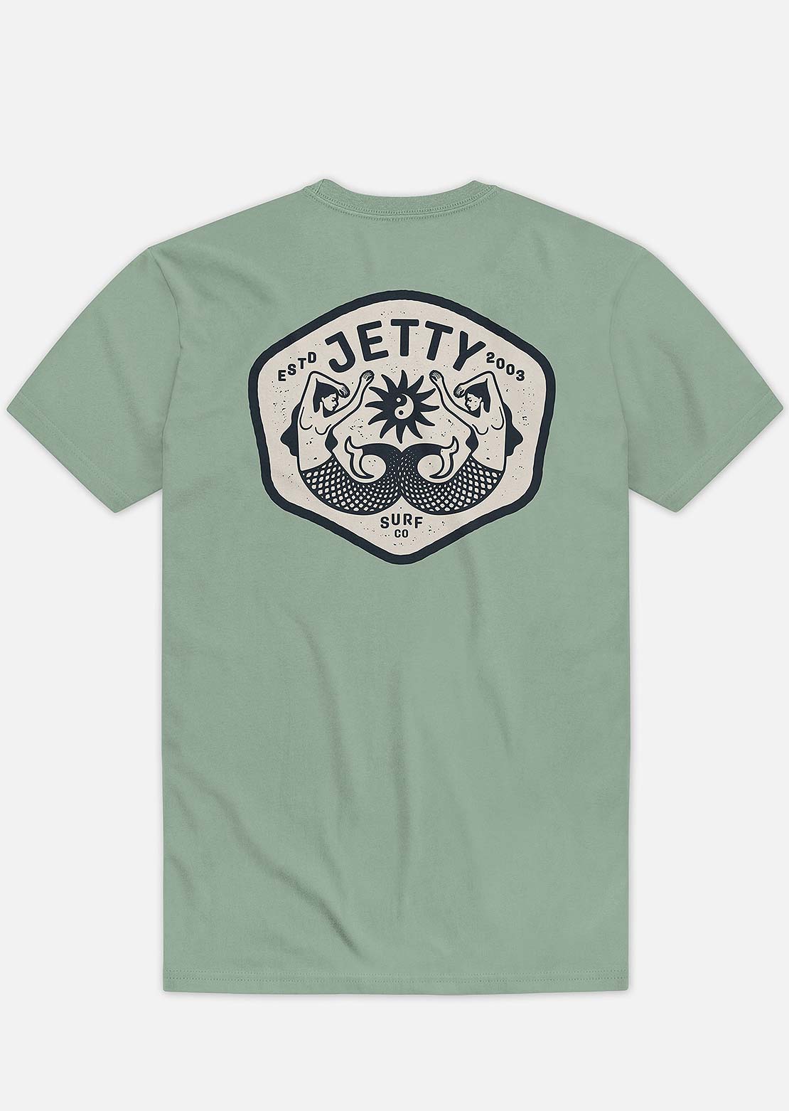 Jetty Men&#39;s Twin Tails T-Shirt Sage Green