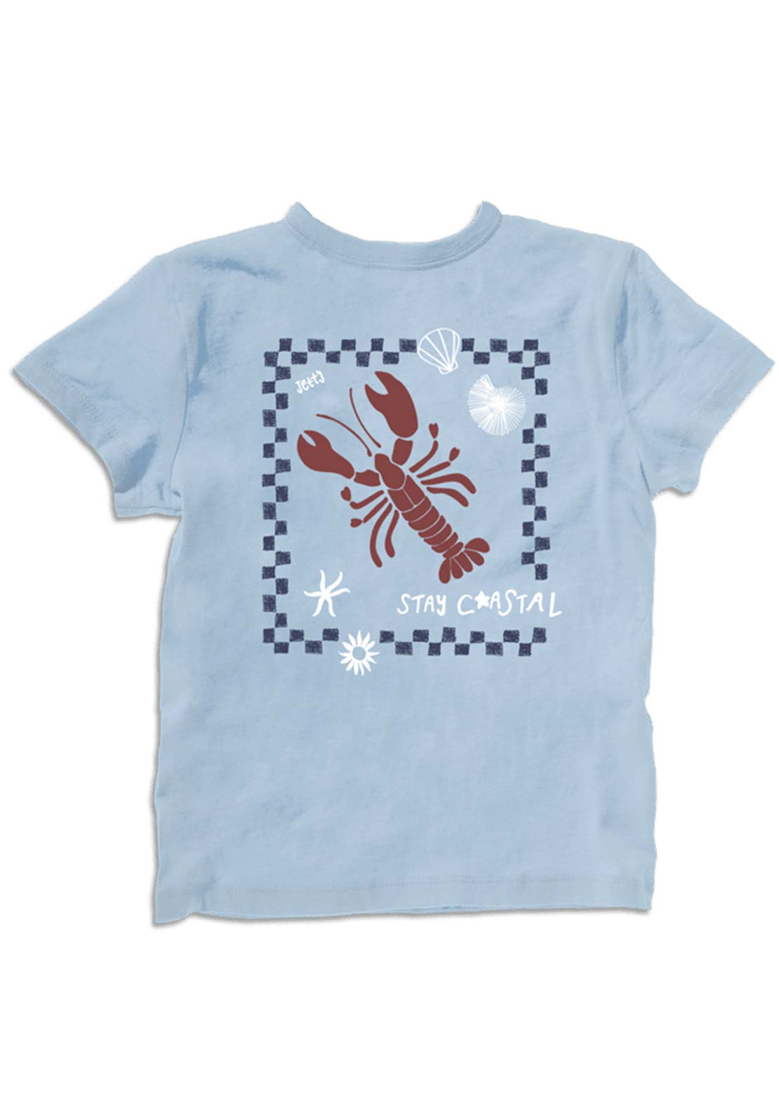 Jetty Toddler Coastal Crustacean T-Shirt Light Blue