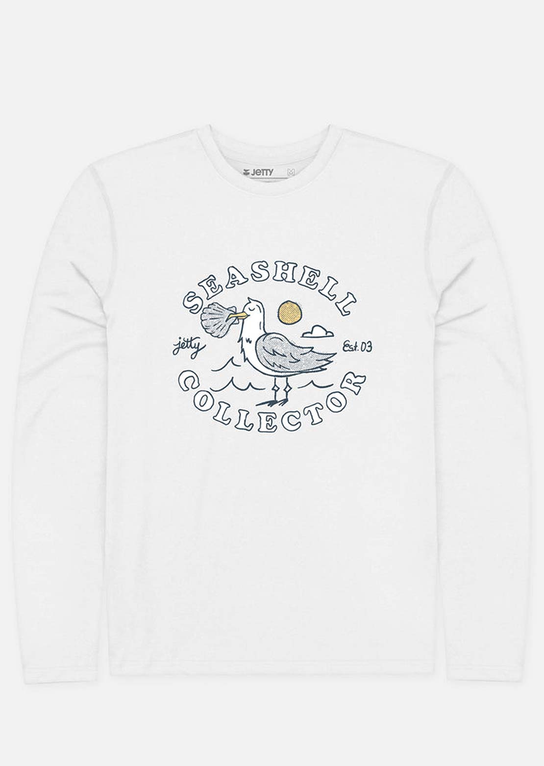 Jetty Toddler Seashell Collector UV Long Sleeve White