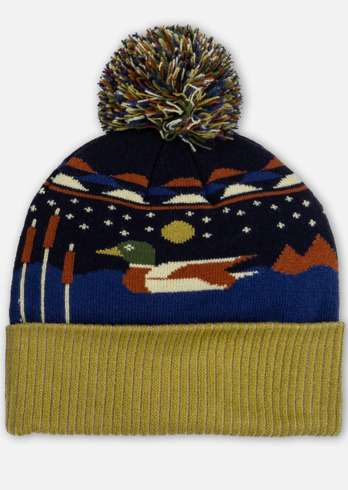 Jetty Unisex Hunter Pom Beanie Navy