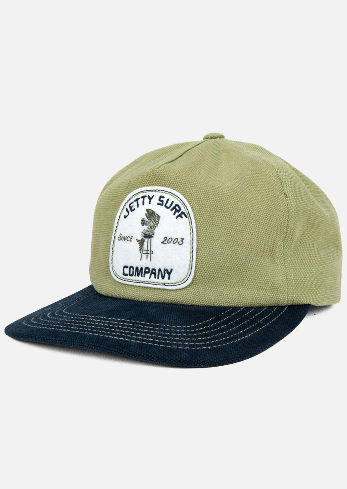Jetty Unisex Seaworthy Cap Olive