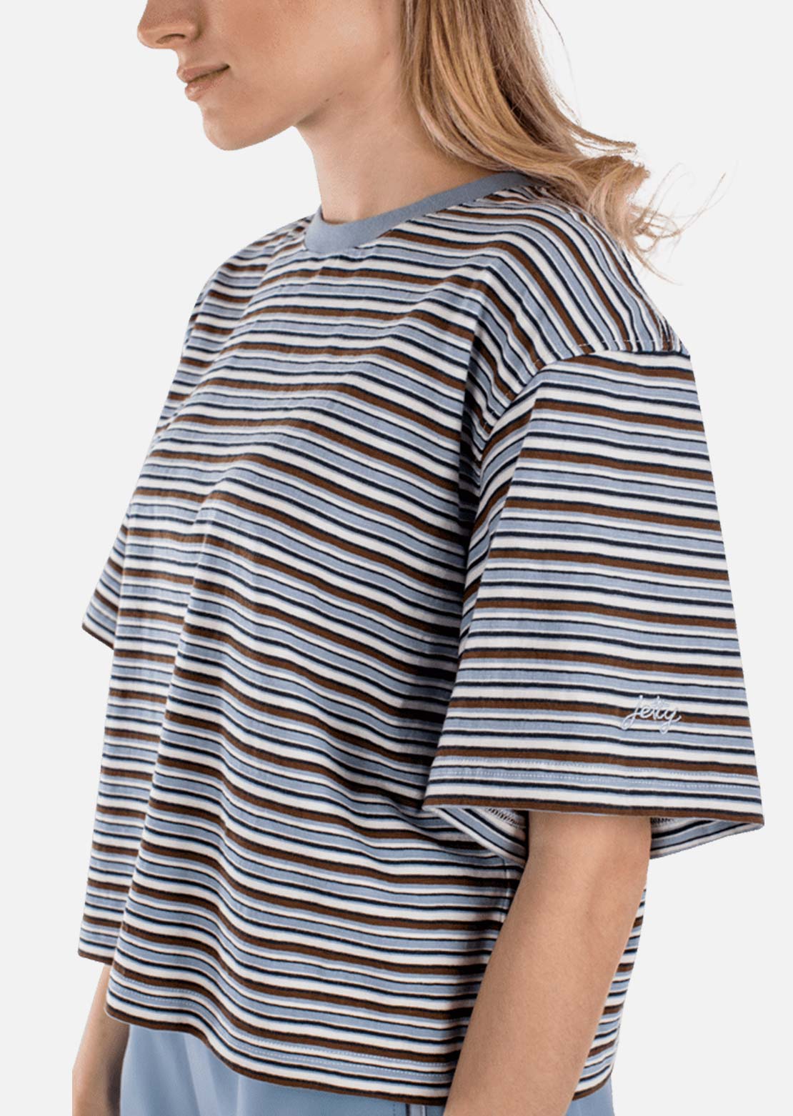 Jetty Women's Avalon Striped T-Shirt Blue