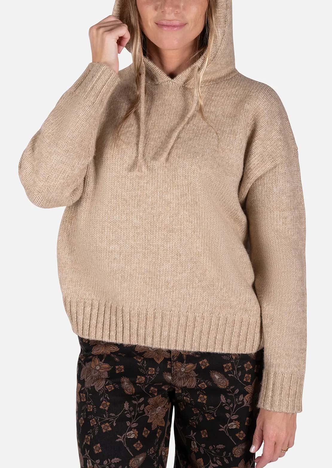 Jetty Women's Beacon Jersey Hood Camel