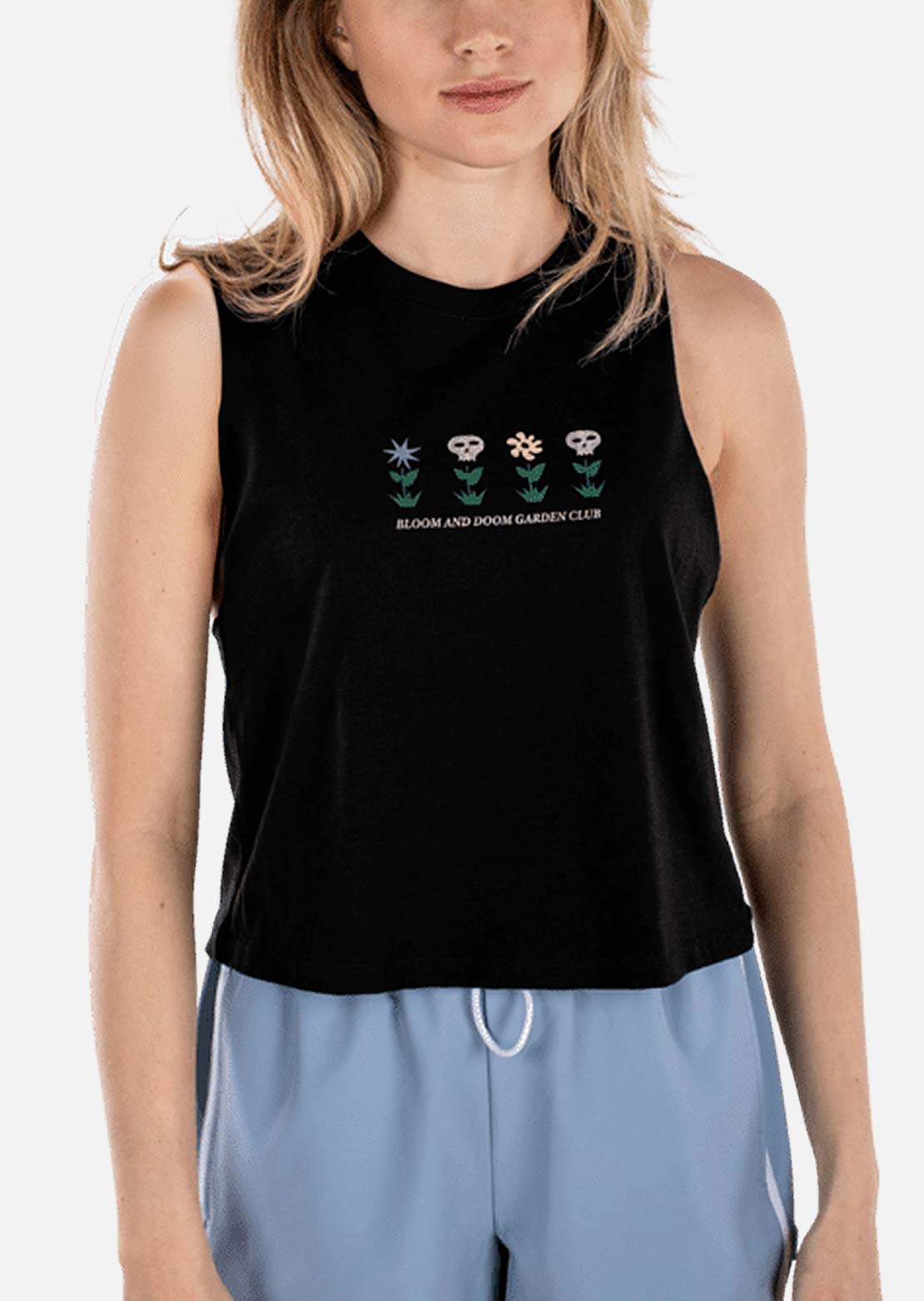 Jetty Women's Bloom and Doom Tank Top Black