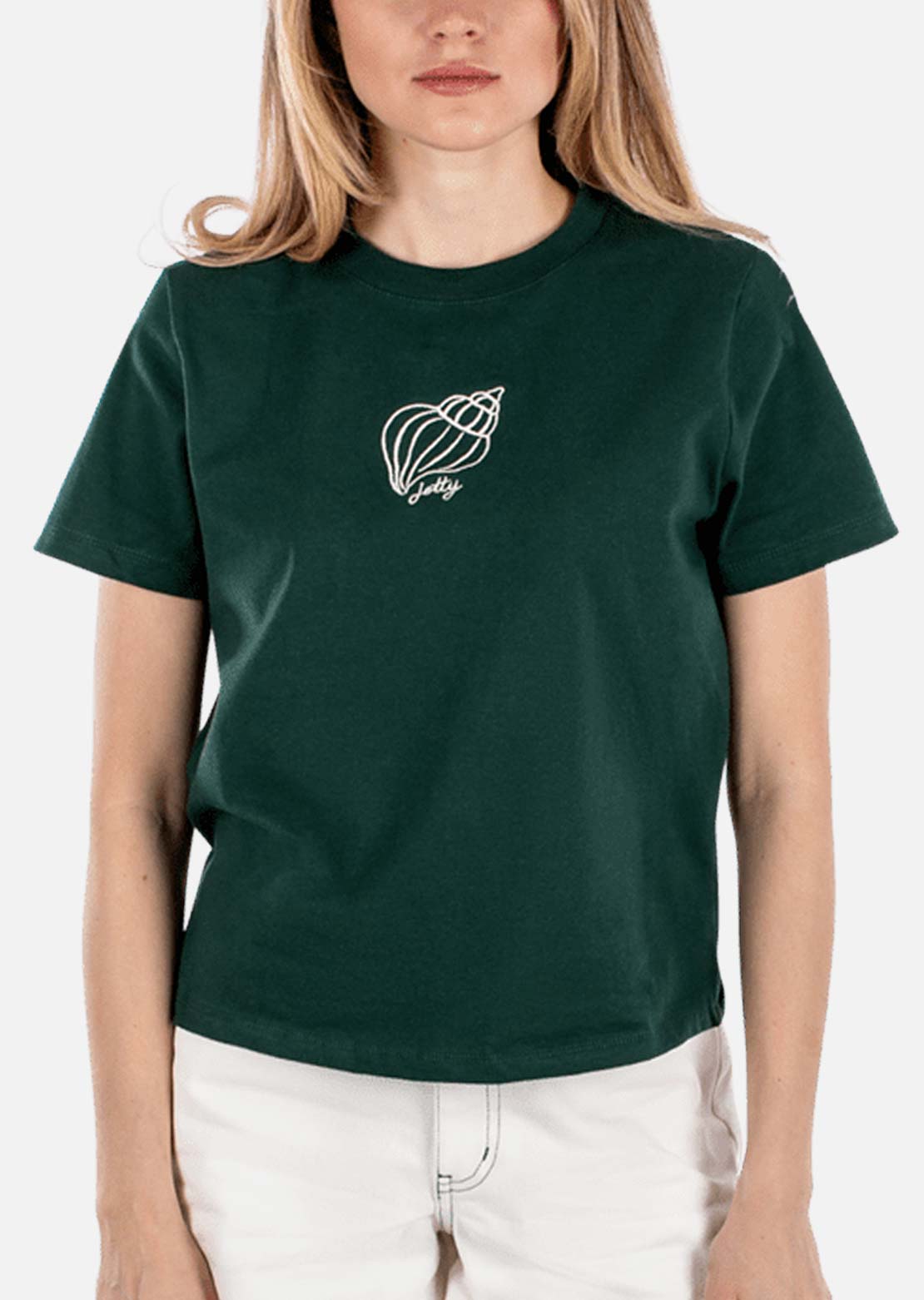 Jetty Women's Mollusca T-Shirt Forest Green
