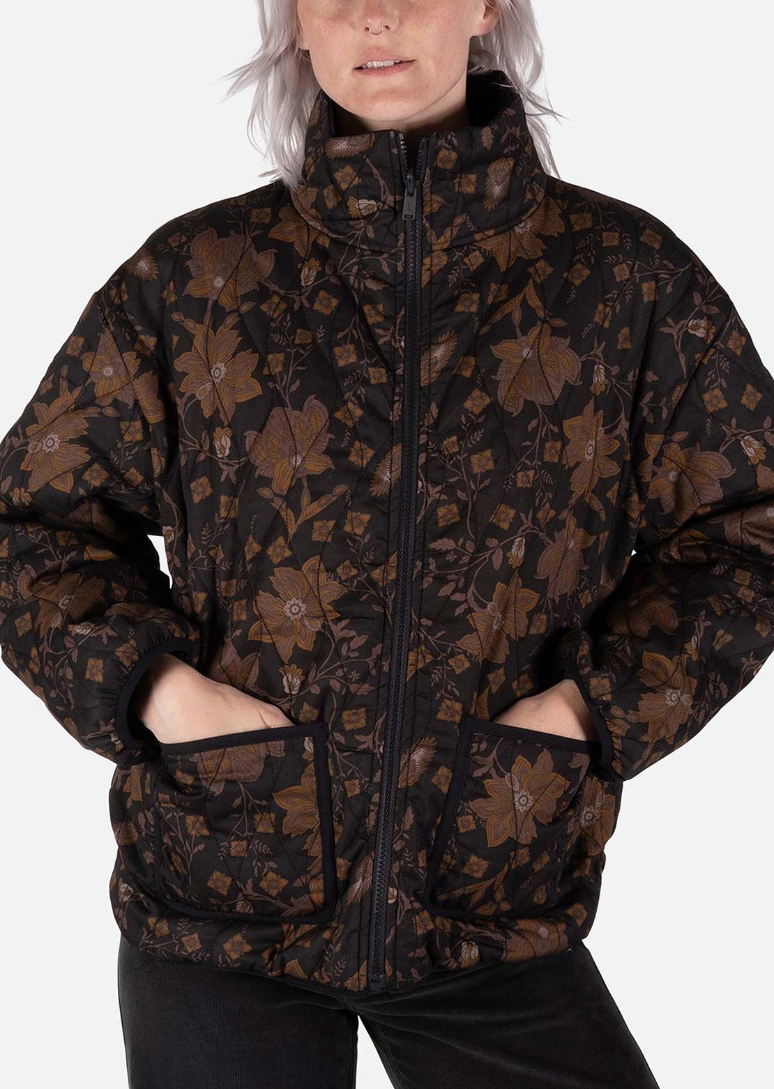 Jetty Women's Rainier Reversible Puffer Jacket Black