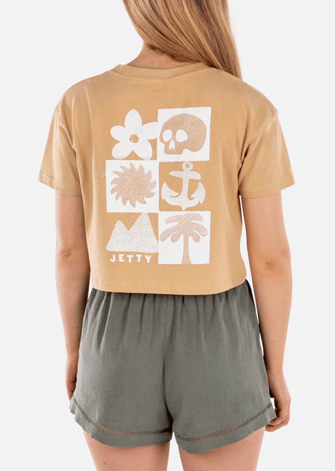 Jetty Women's Salty Soul Crop T-Shirt Mustard