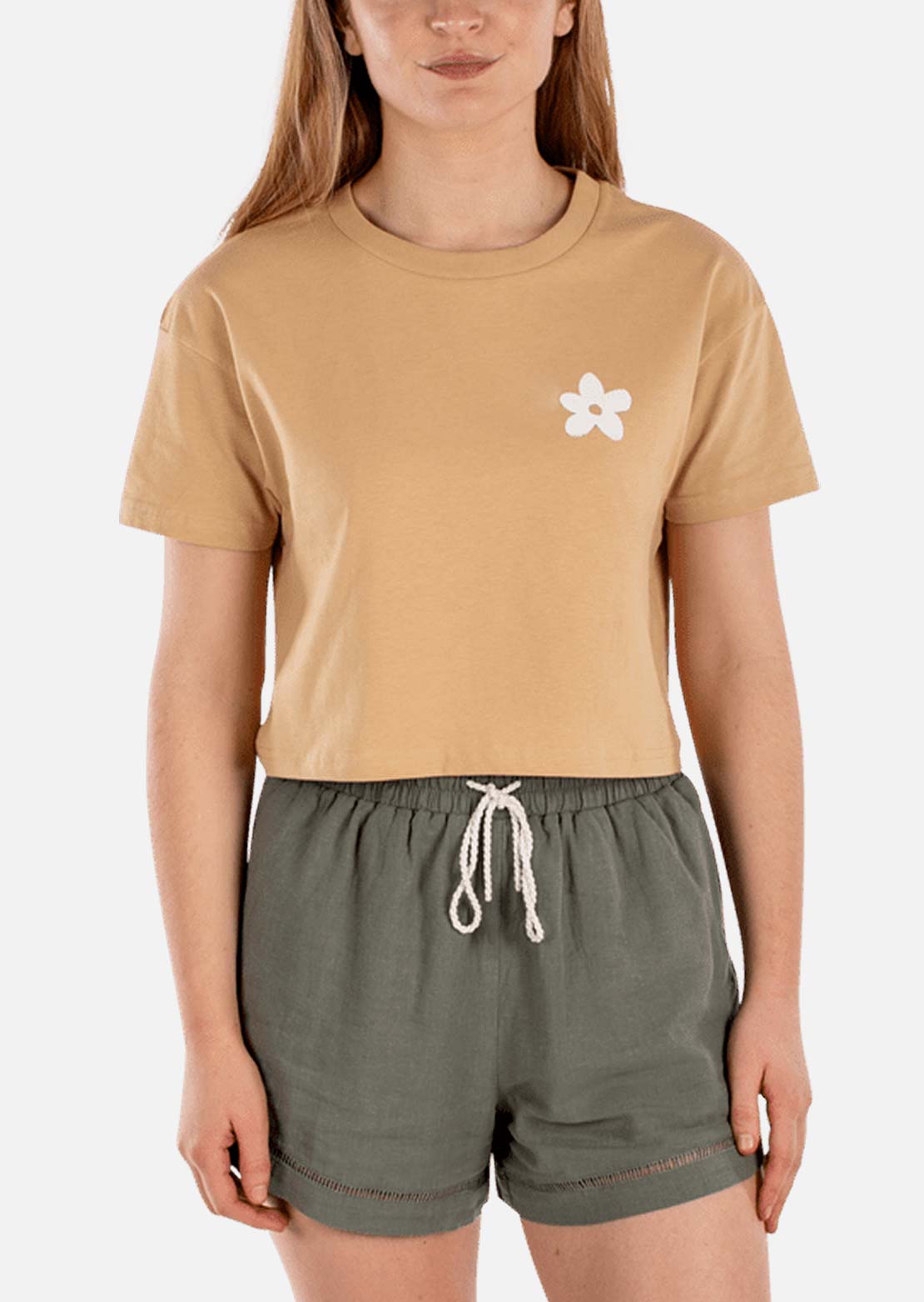 Jetty Women's Salty Soul Crop T-Shirt Mustard