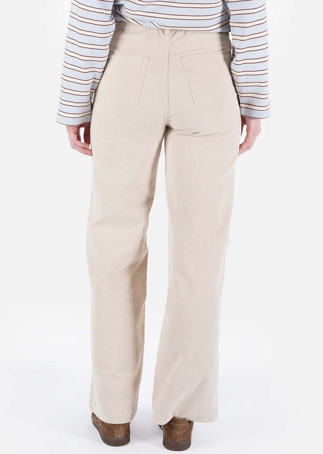 Jetty Women's Whaler Corduroy Wide Leg Pants Ivory