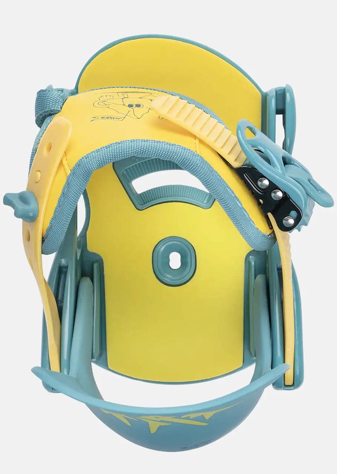 Jones Junior Happy Mountain Package Snowboard Set Yellow