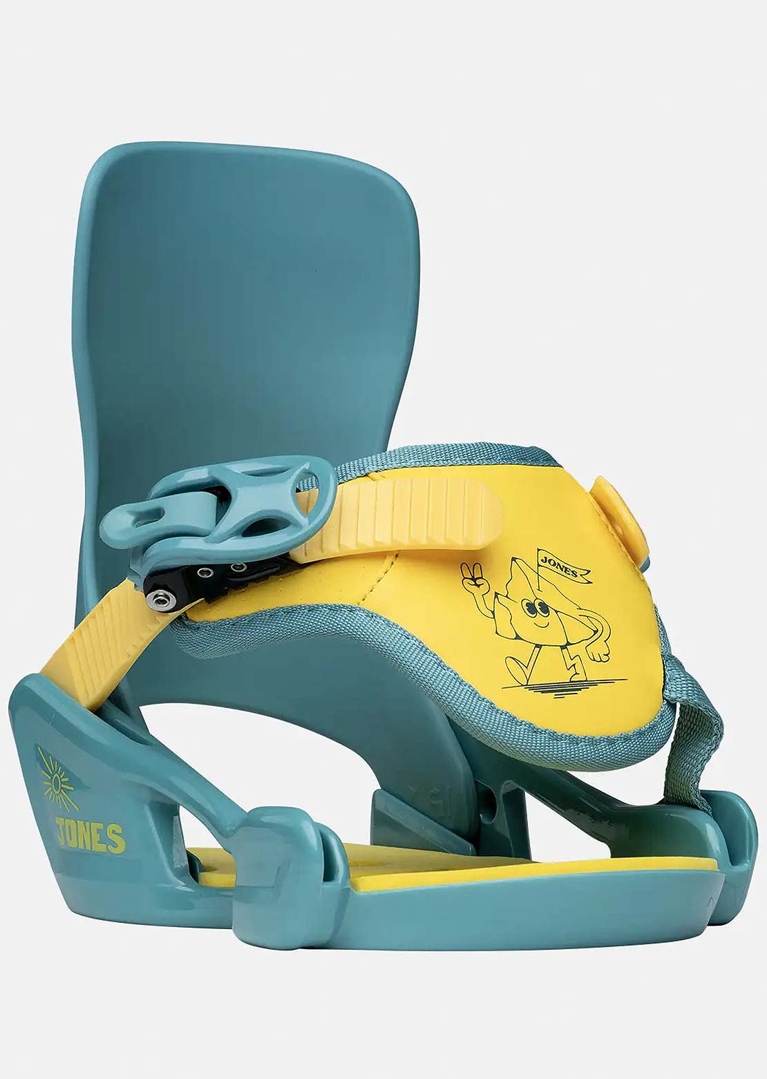 Jones Junior Happy Mountain Package Snowboard Set Yellow