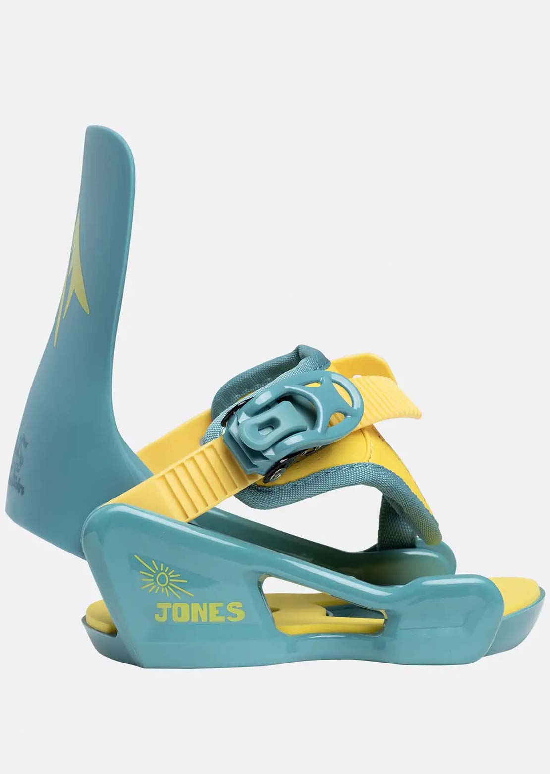 Jones Junior Happy Mountain Package Snowboard Set Yellow