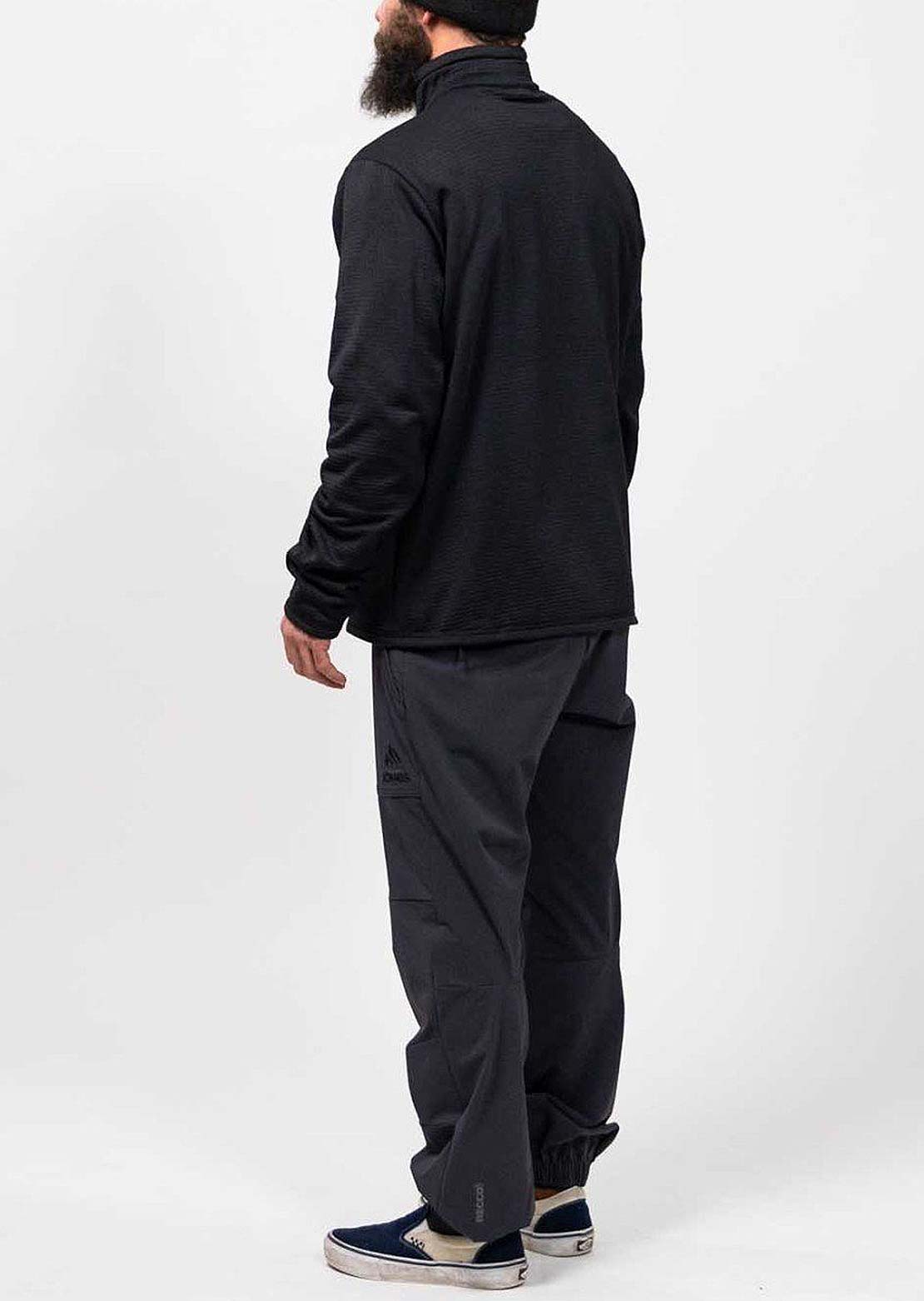 Jones Men's Flagship Rec Grid 1/2 Zip Jacket Stealth Black
